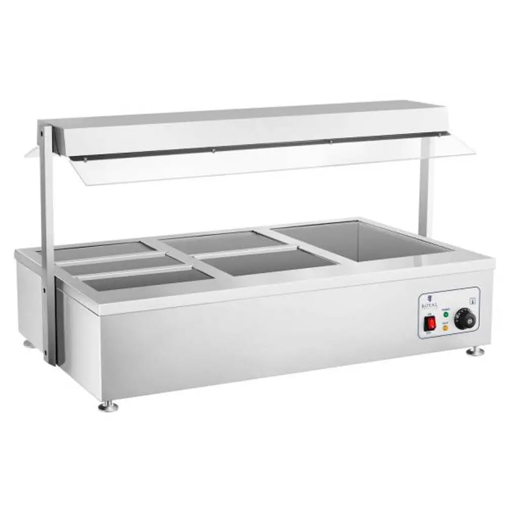 Tørrvarmebuffet Vannfri Frittstående 6 x Gn 150mm 55l Royal Catering - 7