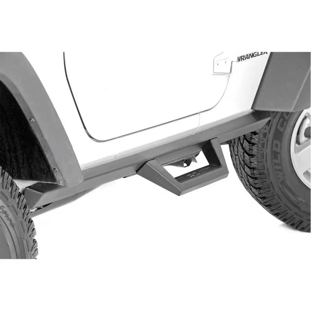 Trinnbrett Sidesteg Rough Country Drop Steps - Jeep Wrangler Jk 2 d 07-18 - 2