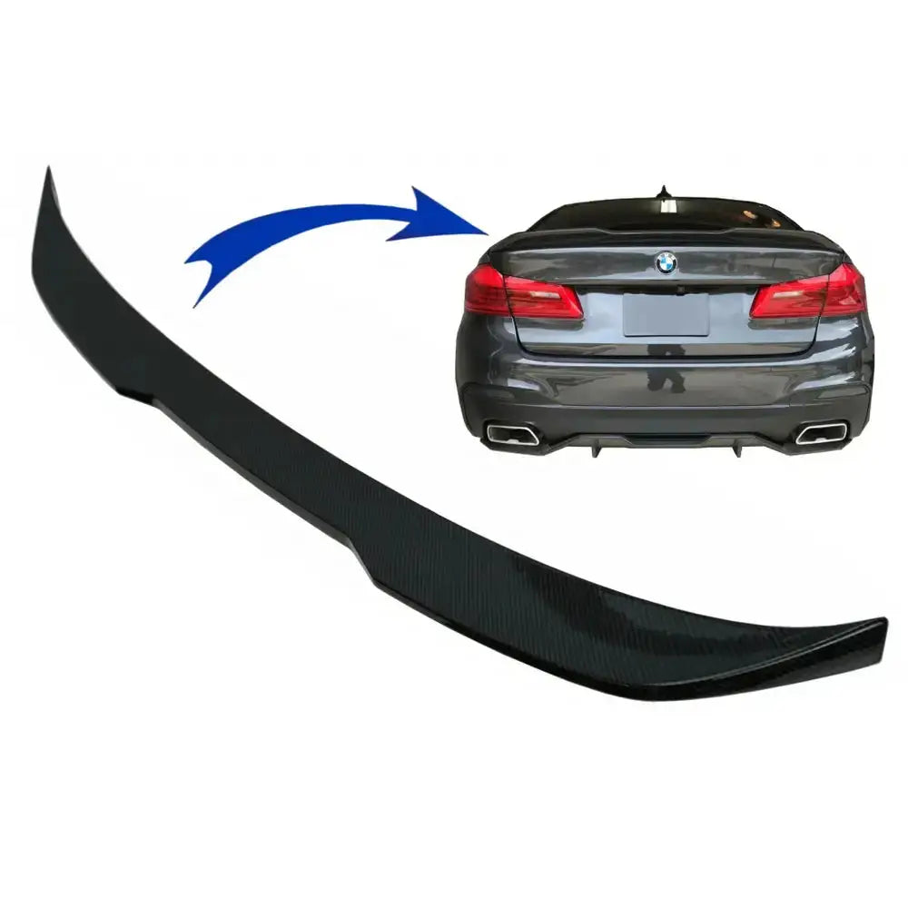 Trunk Boot Spoiler Suitable For Bmw 5 Series G30 (2017-up) m Performance Design Carbon Look - 1