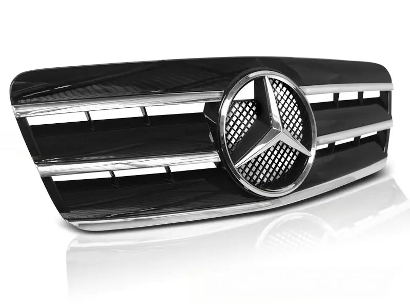 Grill Mercedes CLK W208 96-02 CL Style Black Chrome  | Nomax.no🥇