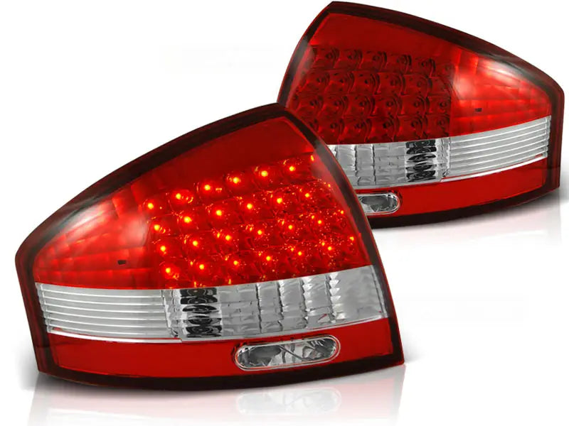 Baklykter Audi A6 97-04 Red White Led | Nomax.no🥇