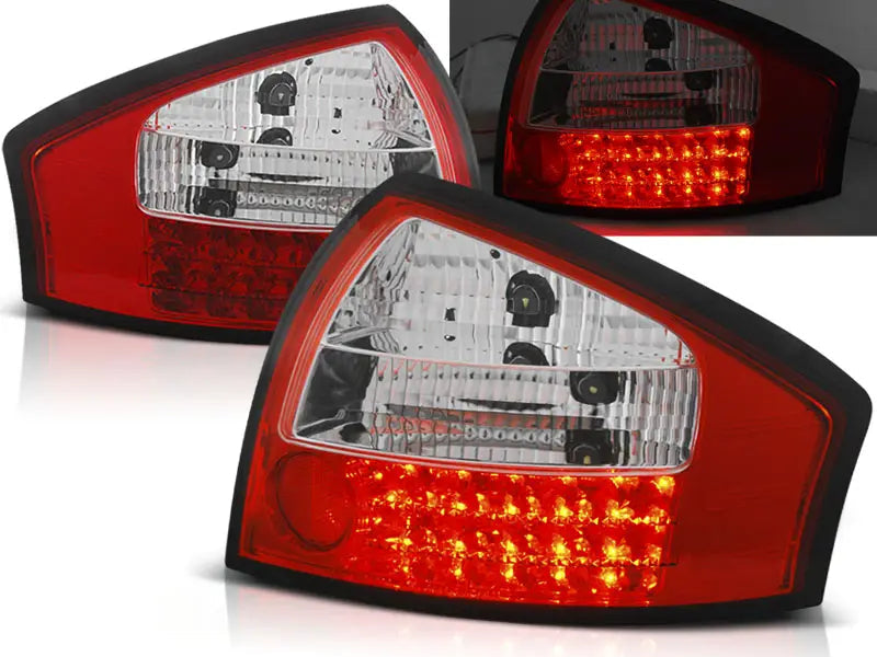 Baklykter Audi A6 05.97-05.04 Red White Led | Nomax.no🥇_1