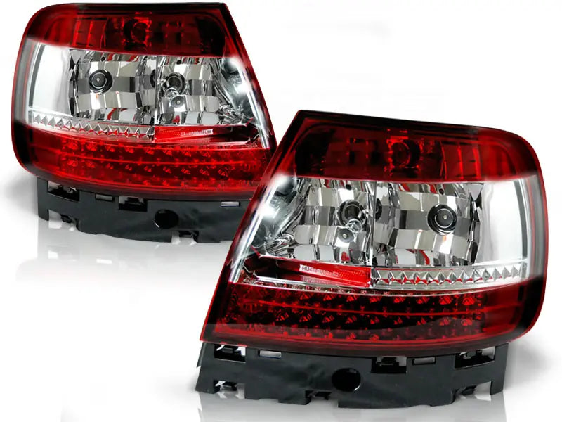 Baklykter Audi A4 B5 11.94-09.00 Red White Led | Nomax.no🥇