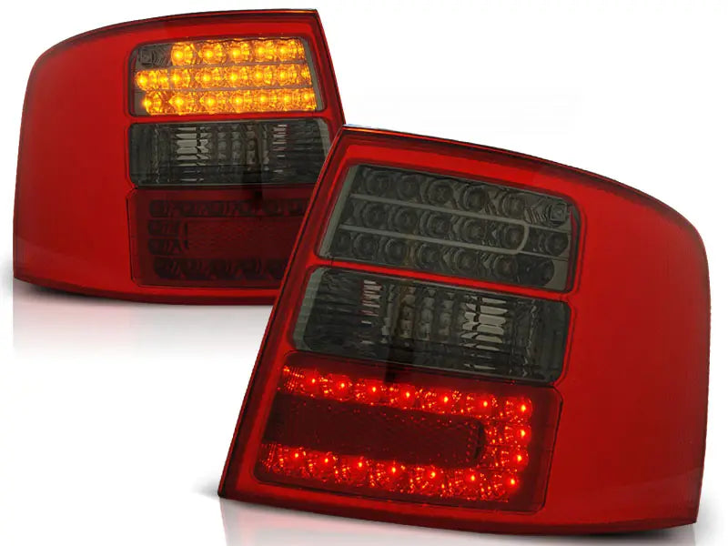 Baklykter Audi A6 05.97-05.04 Red Smoke Led  | Nomax.no🥇