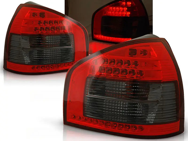 Baklykter Audi A3 08.96-08.00 Hatchback 3D / 5D Red Smoke Led | Nomax.no🥇