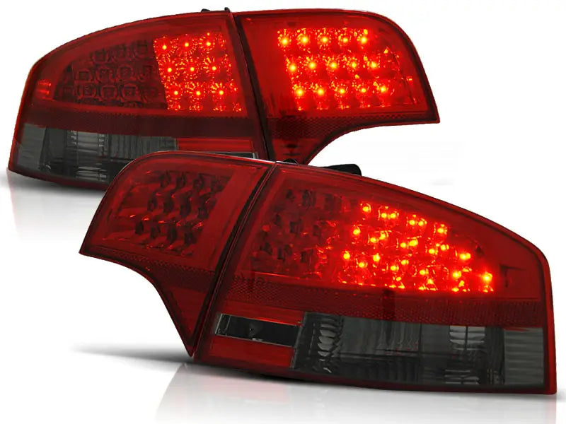 Baklykter Audi A4 B7 11.04-11.07 Sedan Red Smoke Led | Nomax.no🥇