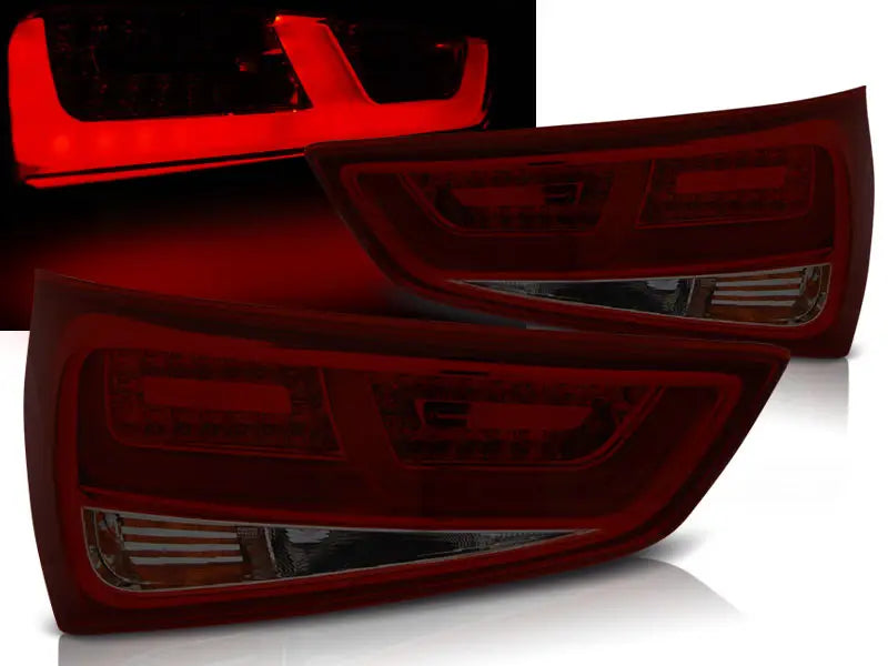 Baklykter Audi A1 2010-12.2014  Red Smoke Led | Nomax.no🥇