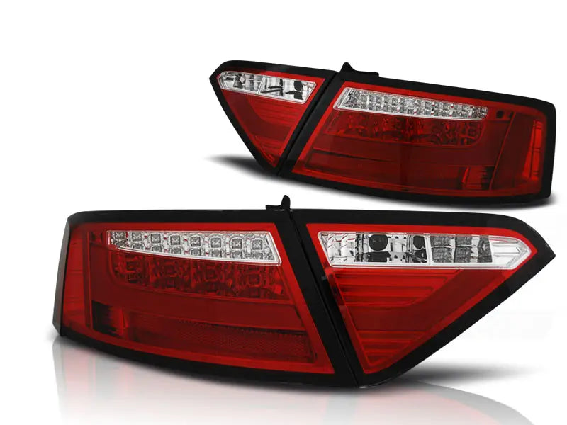 Baklykter Audi A5 07-06.11 Coupe Red White Led Bar | Nomax.no🥇_1