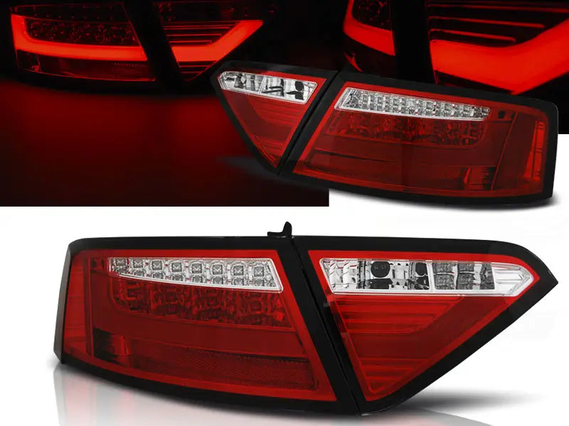 Baklykter Audi A5 07-06.11 Coupe Red White Led Bar | Nomax.no🥇