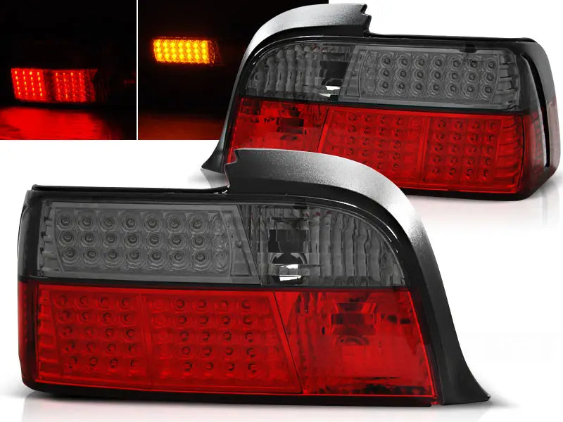 Baklykter Bmw E36 12.90-08.99 Coupe Red Smoke Led | Nomax.no🥇