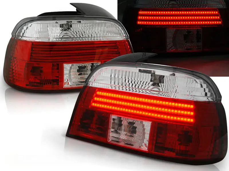 Baklykter Bmw E39 09.95-08.00 Limousine Red White Led | Nomax.no🥇