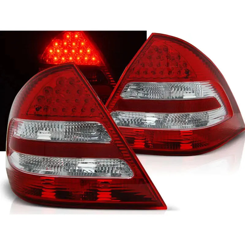 Baklykter Mercedes C-Klasse W203 Sedan 04-07 Red White Led | Nomax.no🥇