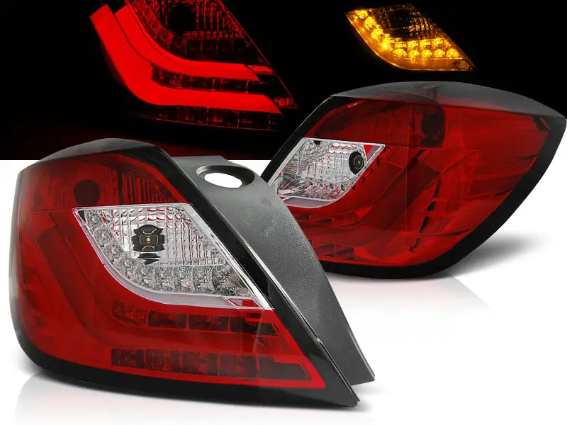 Baklykter Opel Astra H 03.04-09 3D GTC Red White Led | Nomax.no🥇_1