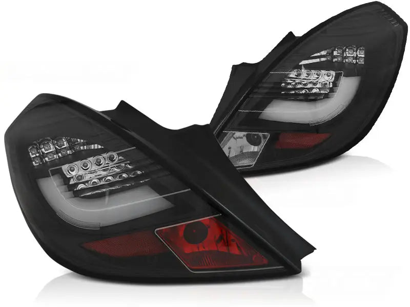 Baklykter Opel Corsa D 3D 04.06-14 Black Led Bar | Nomax.no🥇
