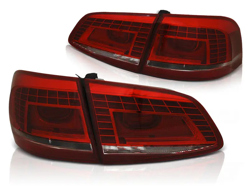 Baklykter VW Passat B7 Variant 10-14 - Røde hvite LED | Nomax.no_1