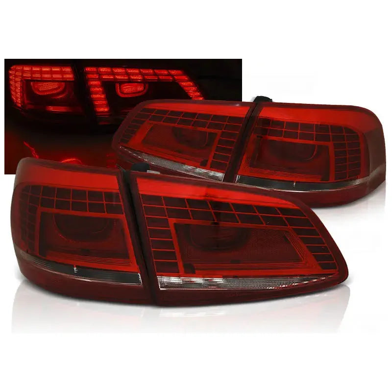 Baklykter VW Passat B7 Variant 10-14 - Røde hvite LED | Nomax.no