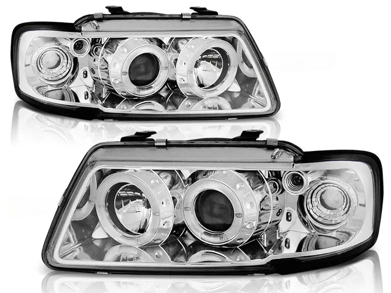 Frontlykter Audi A3 8L 08.96-08.00 PY21W Angel Eyes Chrome Halo Rims | Nomax.no🥇