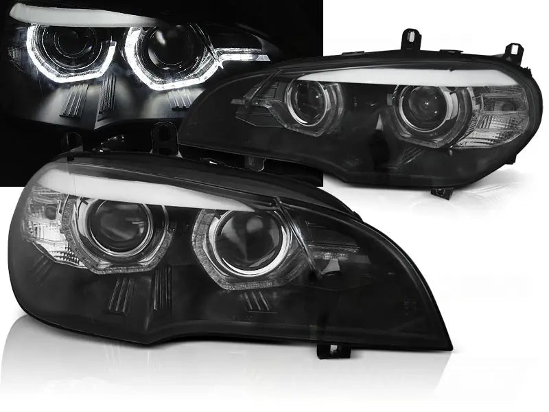 Frontlykter BMW X5 E70 07-10 AE DRL LED AFS HID - Nomax.no