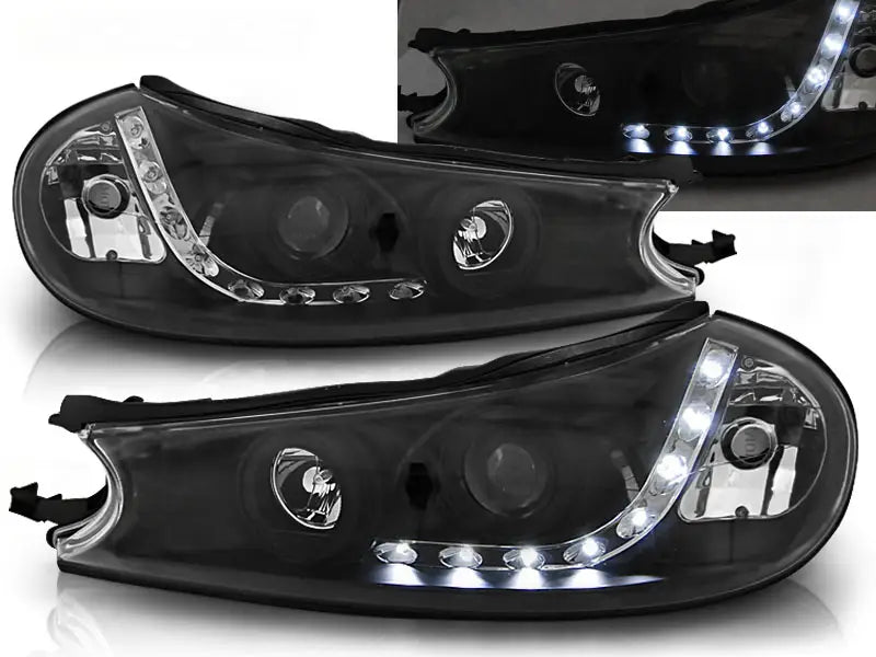 Frontlykter Ford Mondeo 10.96-08.00 Black Led P21W | Nomax.no🥇