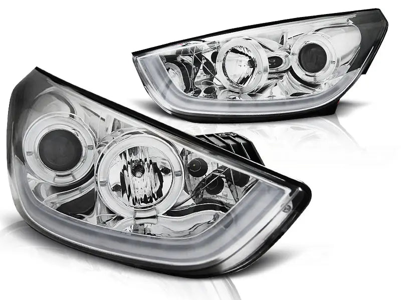Frontlykter Hyundai Tucson IX35 10-13 Chrome Tube Light | Nomax.no🥇_1