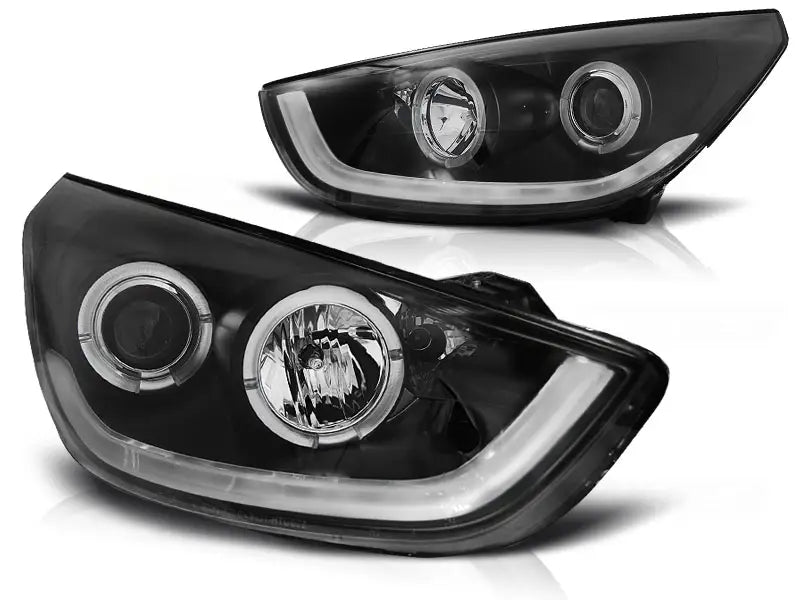 Frontlykter Hyundai Tucson IX35 10-13 Black Tube Light | Nomax.no🥇_1