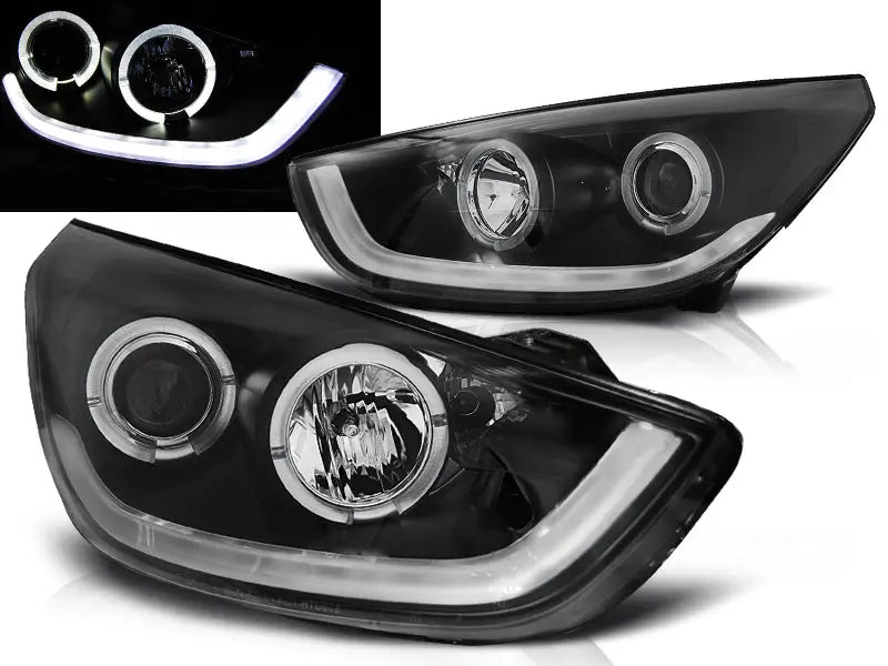 Frontlykter Hyundai Tucson IX35 10-13 Black Tube Light | Nomax.no🥇