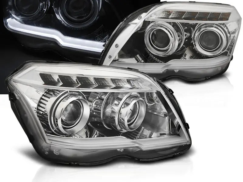 Frontlykter Mercedes GLK X204 06.08-08.12 Tube Light Chrome | Nomax.no🥇