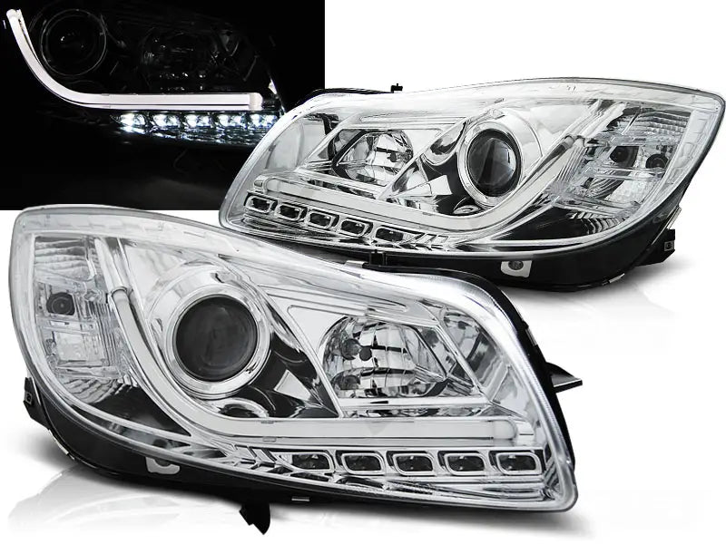 Frontlykter Opel Insignia 08-12 Chrome Tube Lights | Nomax.no🥇
