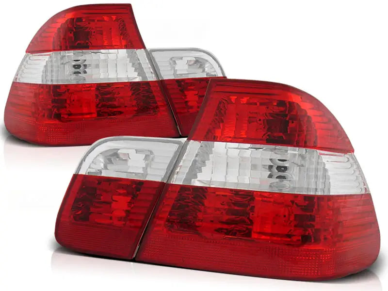 Baklykter Bmw E46 05.98-08.01 Limousine Red Center White Led | Nomax.no🥇