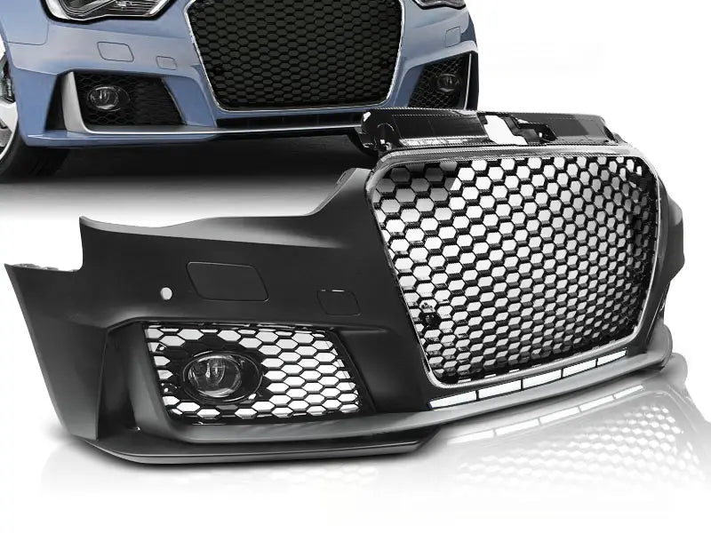 Støtfanger Audi A3 12-16 RS3 Style Chrome Black PDC | Nomax.no🥇