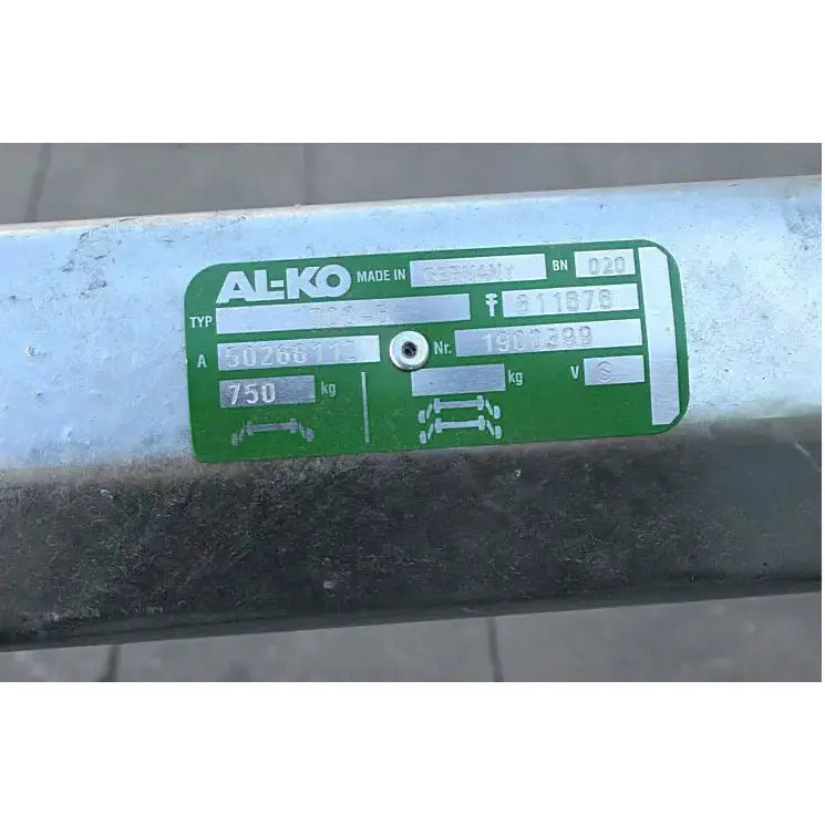 Aksling Tilhenger Al-ko 750 Kg A1450 C1820 Mm 4x100