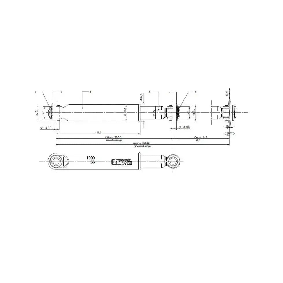 Universal Støtdemper For Knott Aksler - 2