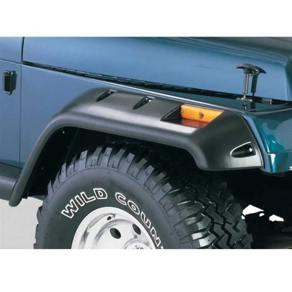 Utvidelsesskjermer Foran og bak i Bushwacker Cut-out-stil - Jeep Wrangler Yj 87-95