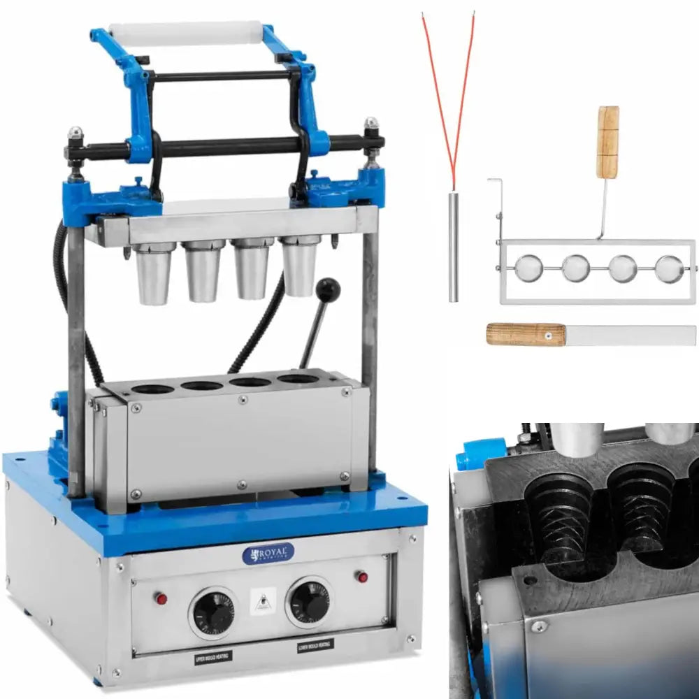 Vaffelpresse For Iskremkjeks 100-120 Vaffelkjeks/time 55 x 70 Mm - 1