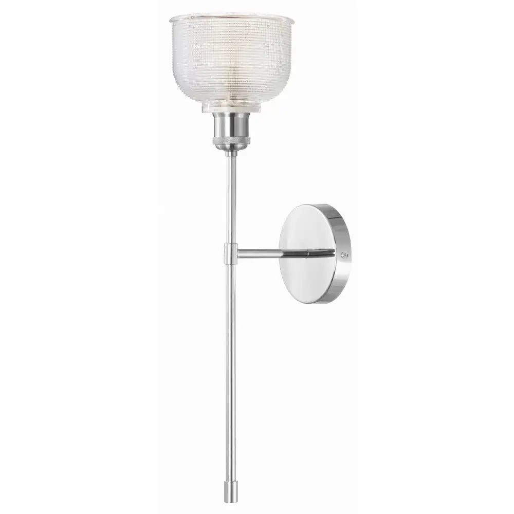 Vegglampe i Metall Bell Long Med Sateng Skjerm Clear - 1