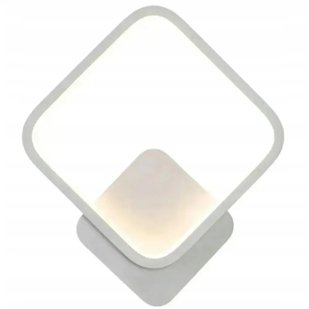 Vegglampe Led 12w 20x23cm Hvit - 1