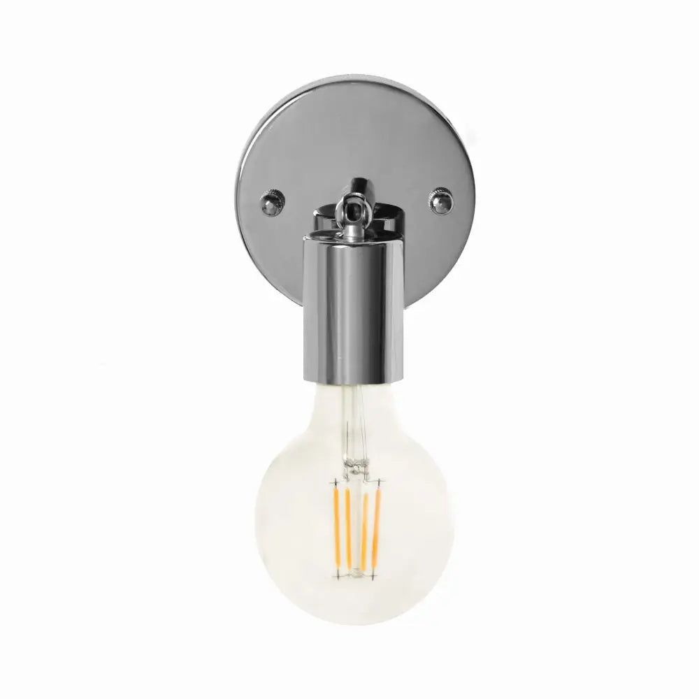 Vegglampe Liten Krom Ezo Rund - 1