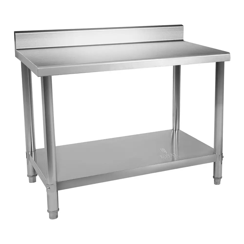 Veggmontert Kjøkkenbord Med Rustfritt Stål Kant 100x60cm - 2