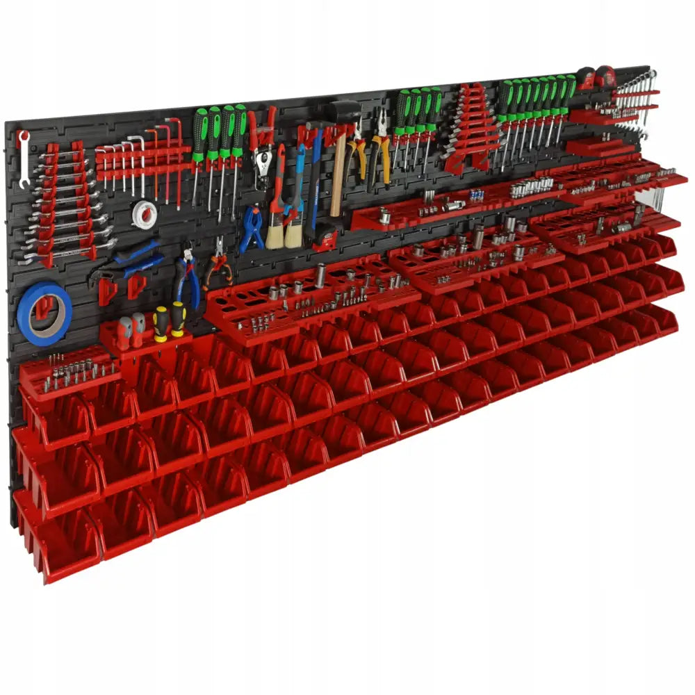 Verkstedstavle For Verktøy 230x78 Cm Med 61 Bokser - 1