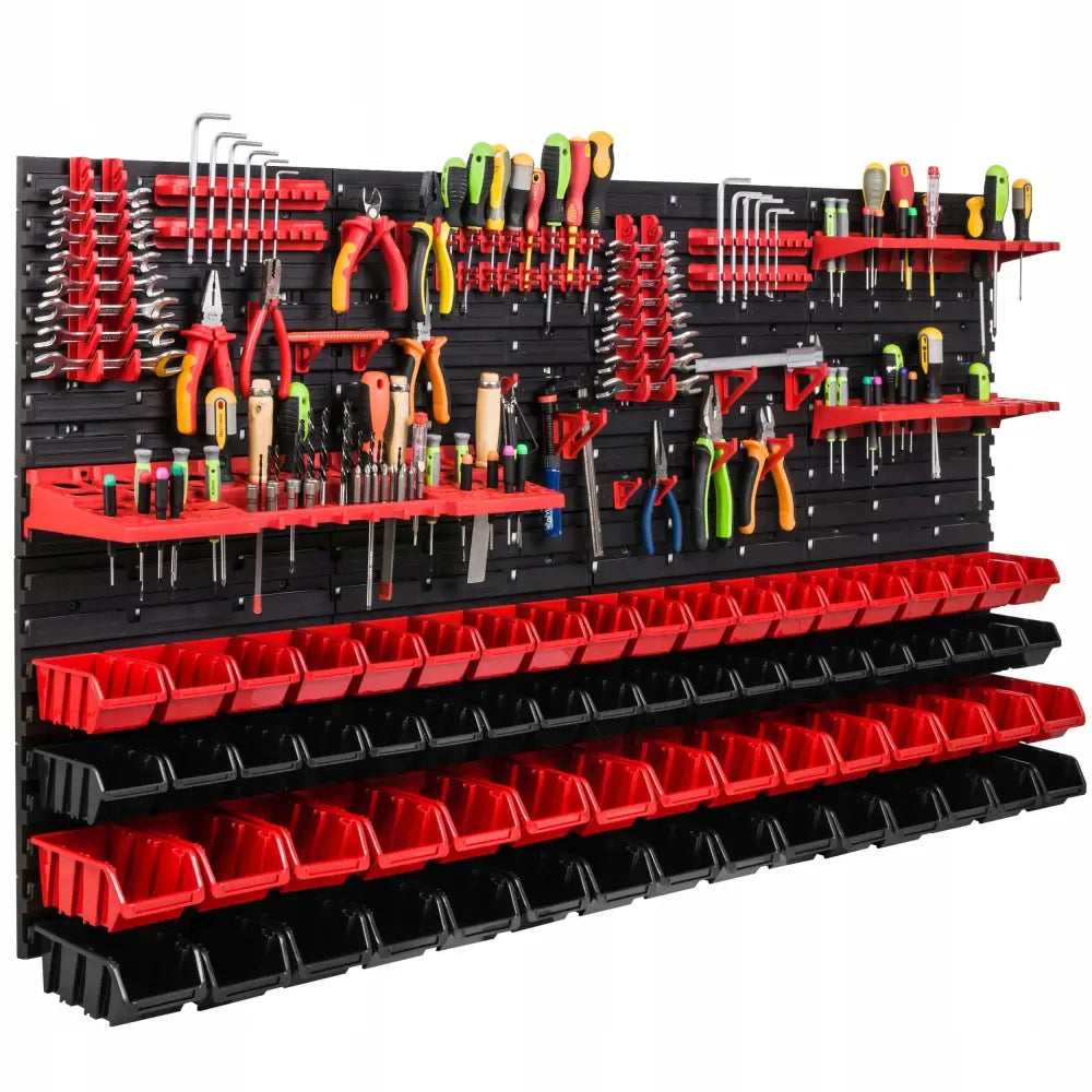 Verktøytavle 156x78 Cm + 68 Bokser - 1