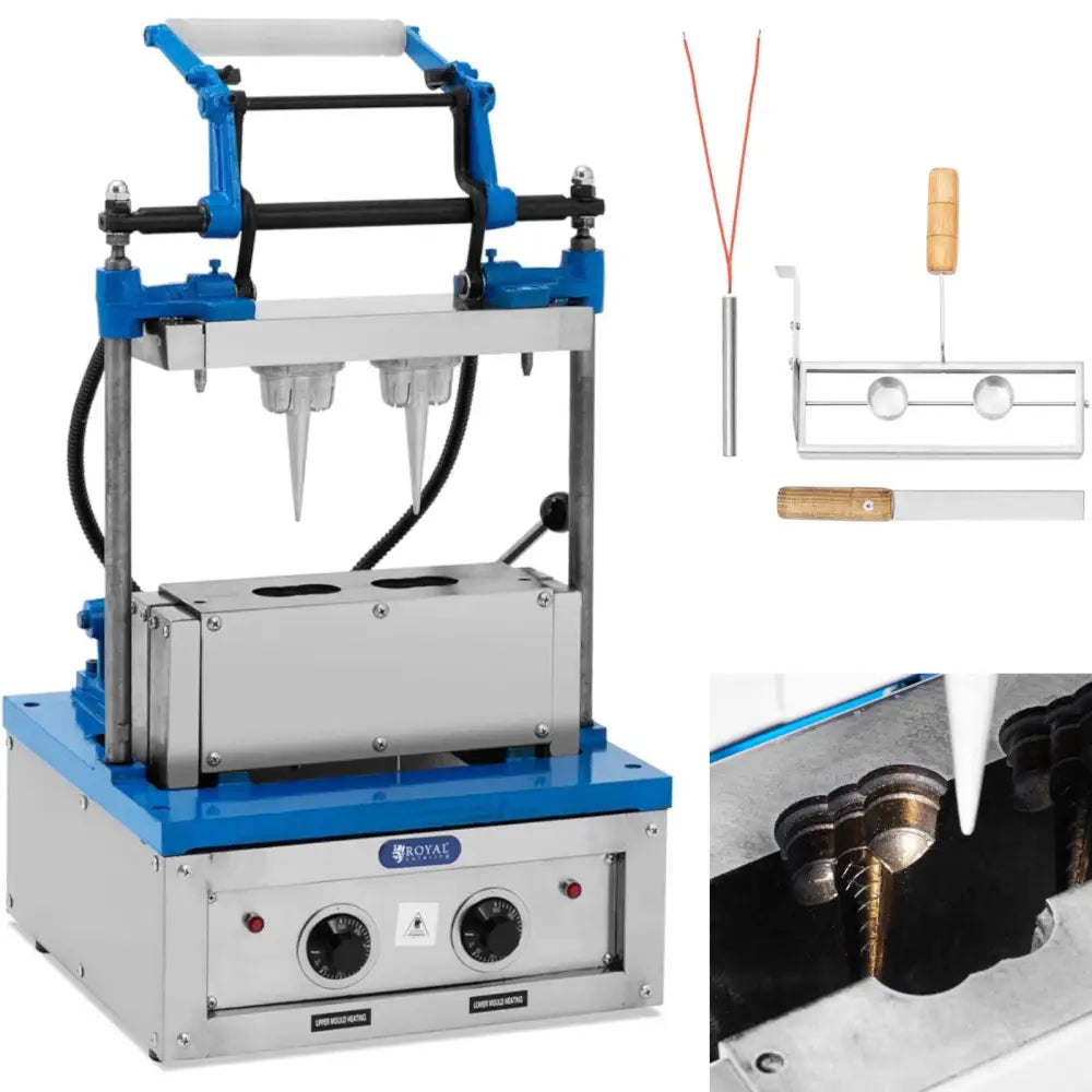 Waffelmaker For Iskremvafler 100-120 Wafel/t 74 x 124 Mm - 1