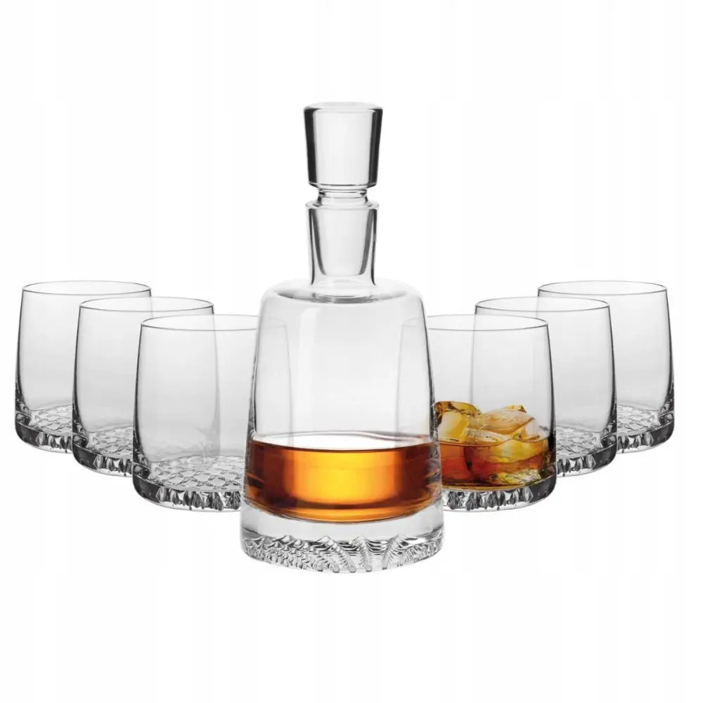 Whiskysett Fjord Krosno Glass og Karaffel