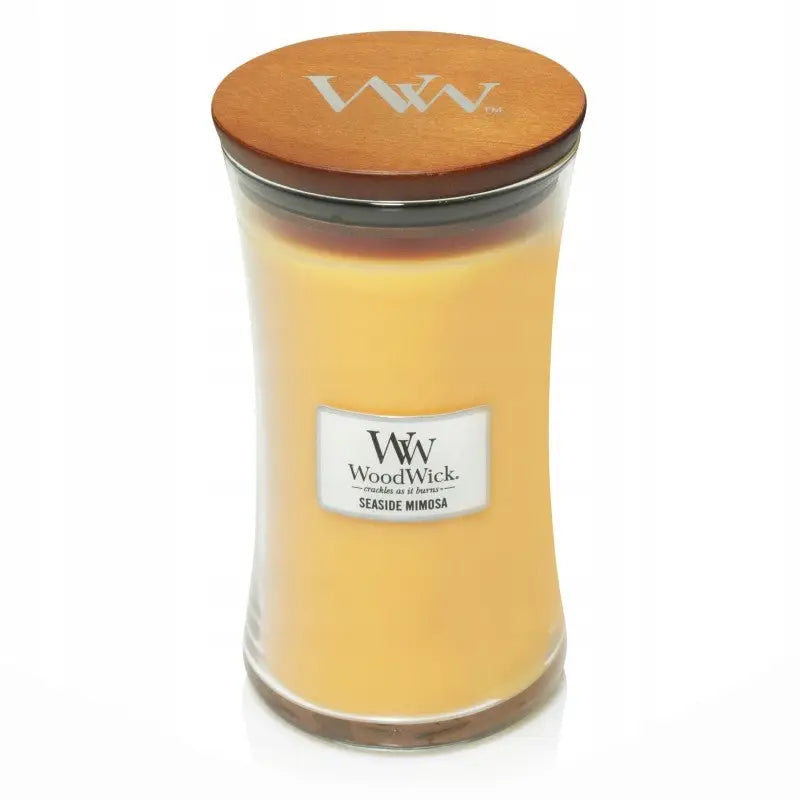 Woodwick Stort Duftlys Seaside Mimosa 609,5 g - 1