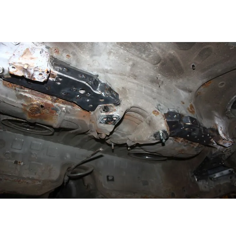 BMW E46 drift gulvforsterkning bakre subramme – V2 PRO Swagier montert underfra