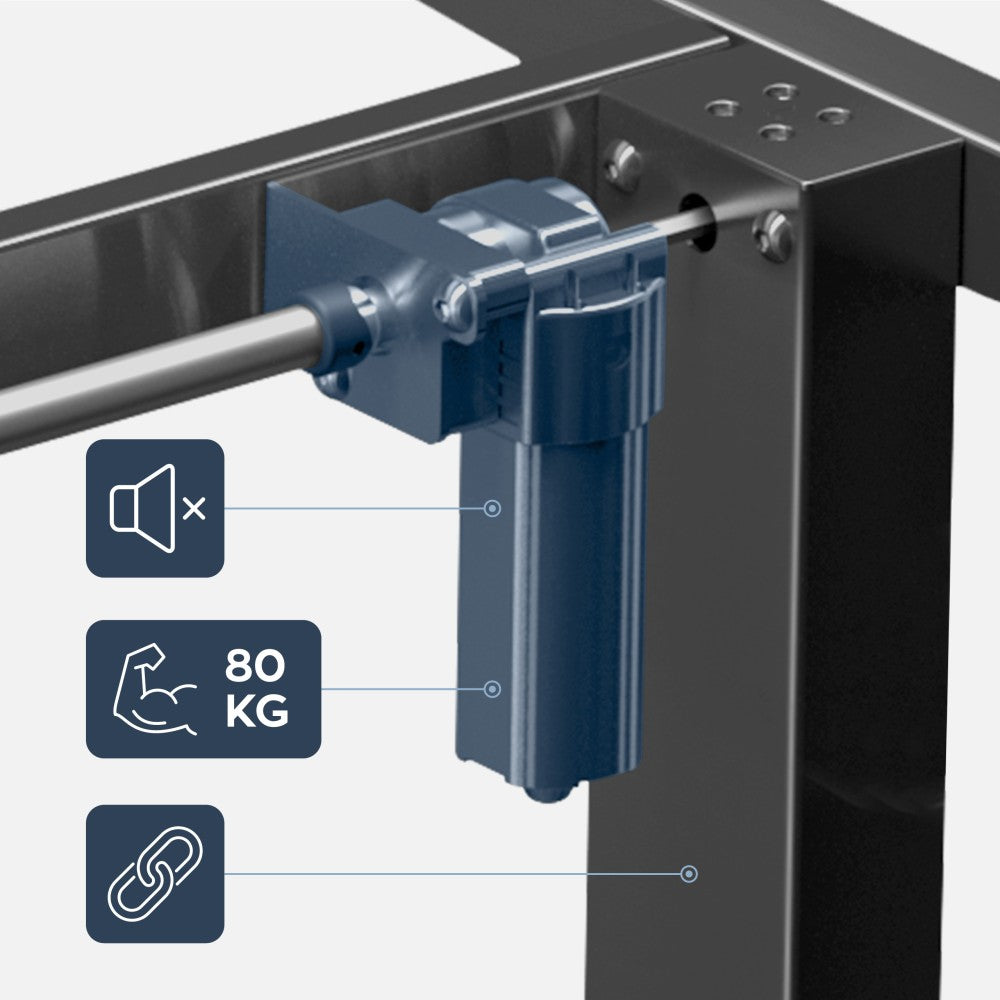 Xeno 4.1 enkeltmotor-understell montert med bordplate
