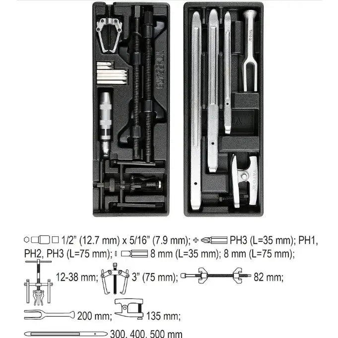 Yato Serviceskap Med 165 Deler - 3