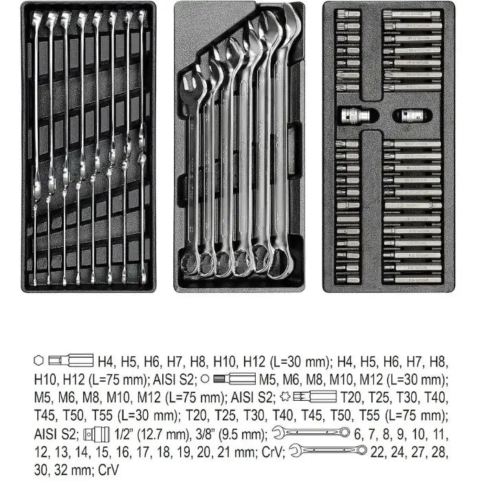 Yato Serviceskap Med 165 Deler - 5