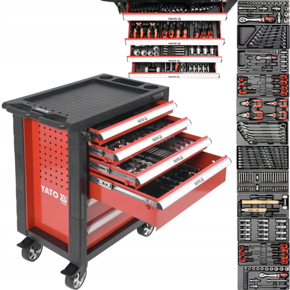 Yato Verkstedvogn For Verksted Med 177 Deler - 7