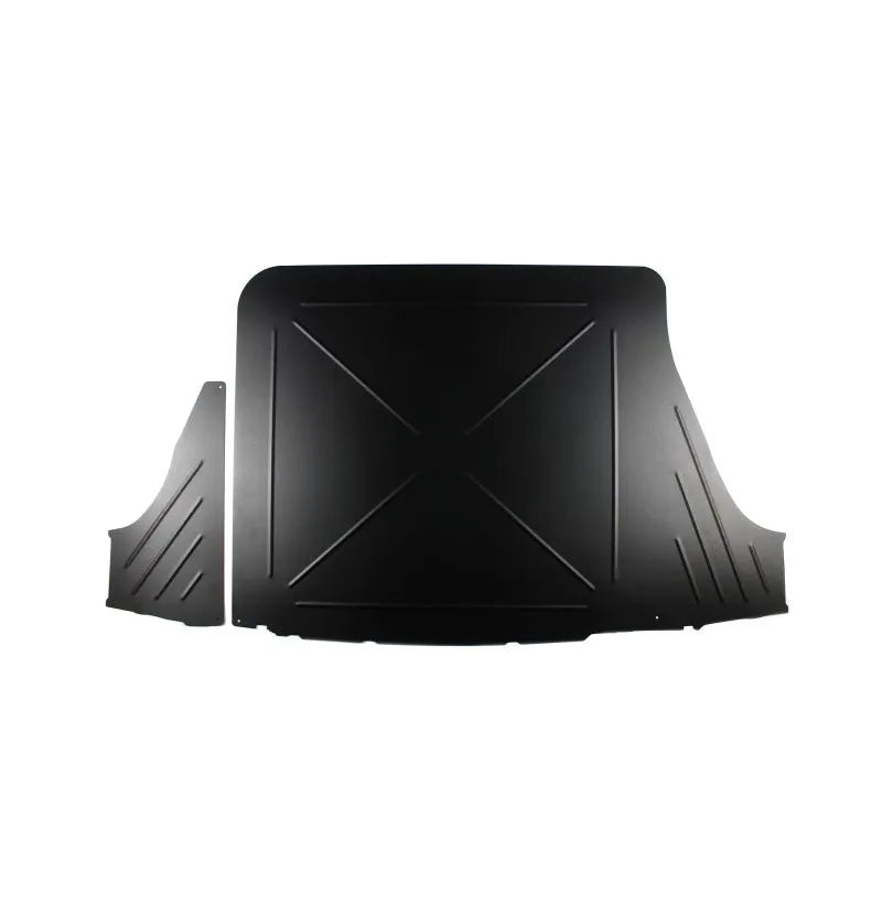 Aluminium blindplate for reservehjulsbrønn BMW E36 Compact – 2-delers CNC-sett