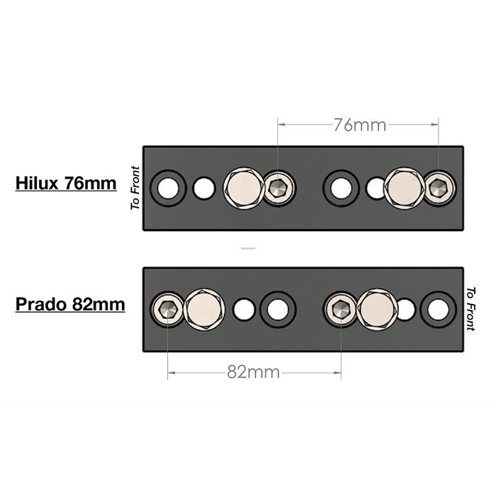 Senkesett stabilisator foran Toyota Hilux 05-15 for bruk etter heving